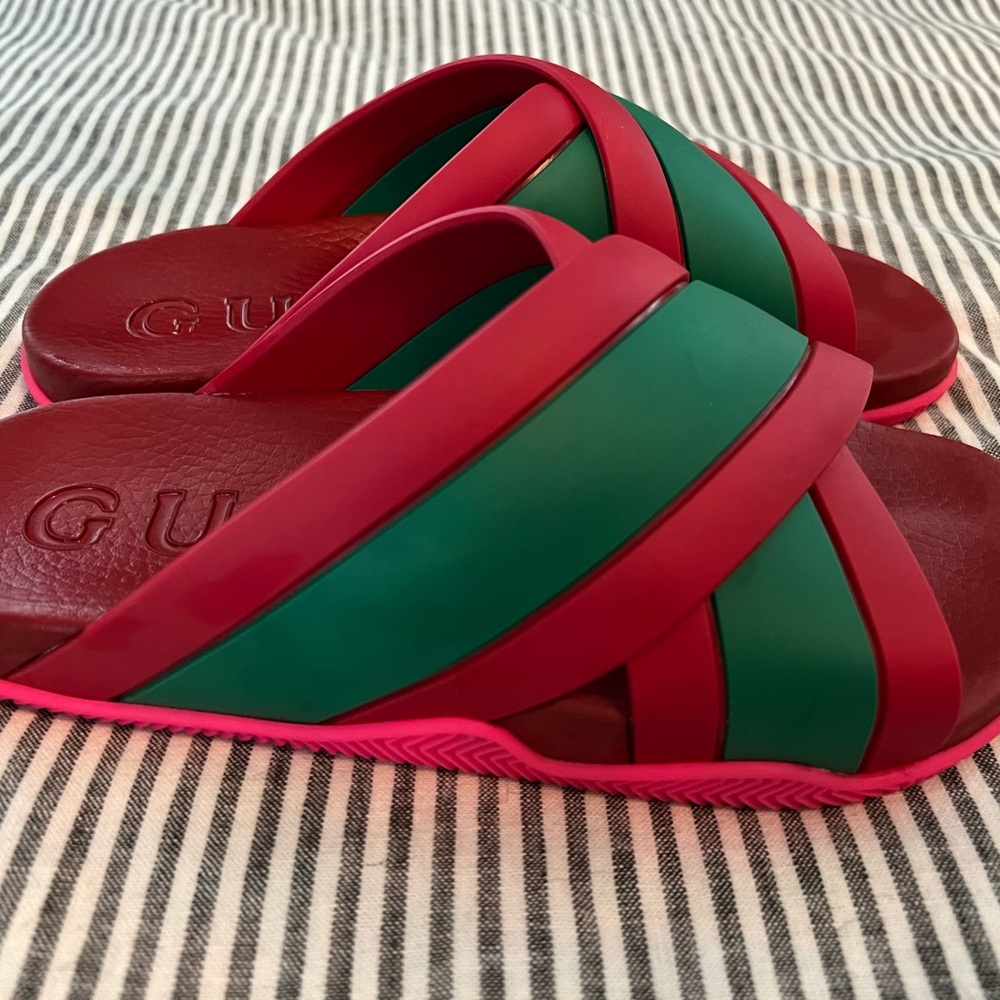 Women’s Gucci Web Slide Sandal-39(9)